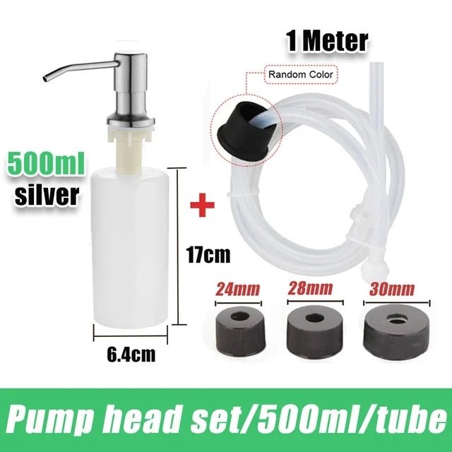 Bình Xà Phòng Rửa Chén Gắn Bồn Inox 500ML Tiện Dụng - Daisan Store