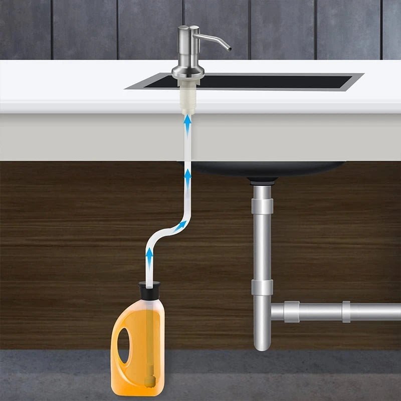 Bình Xà Phòng Rửa Chén Gắn Bồn Inox 500ML Tiện Dụng - Daisan Store