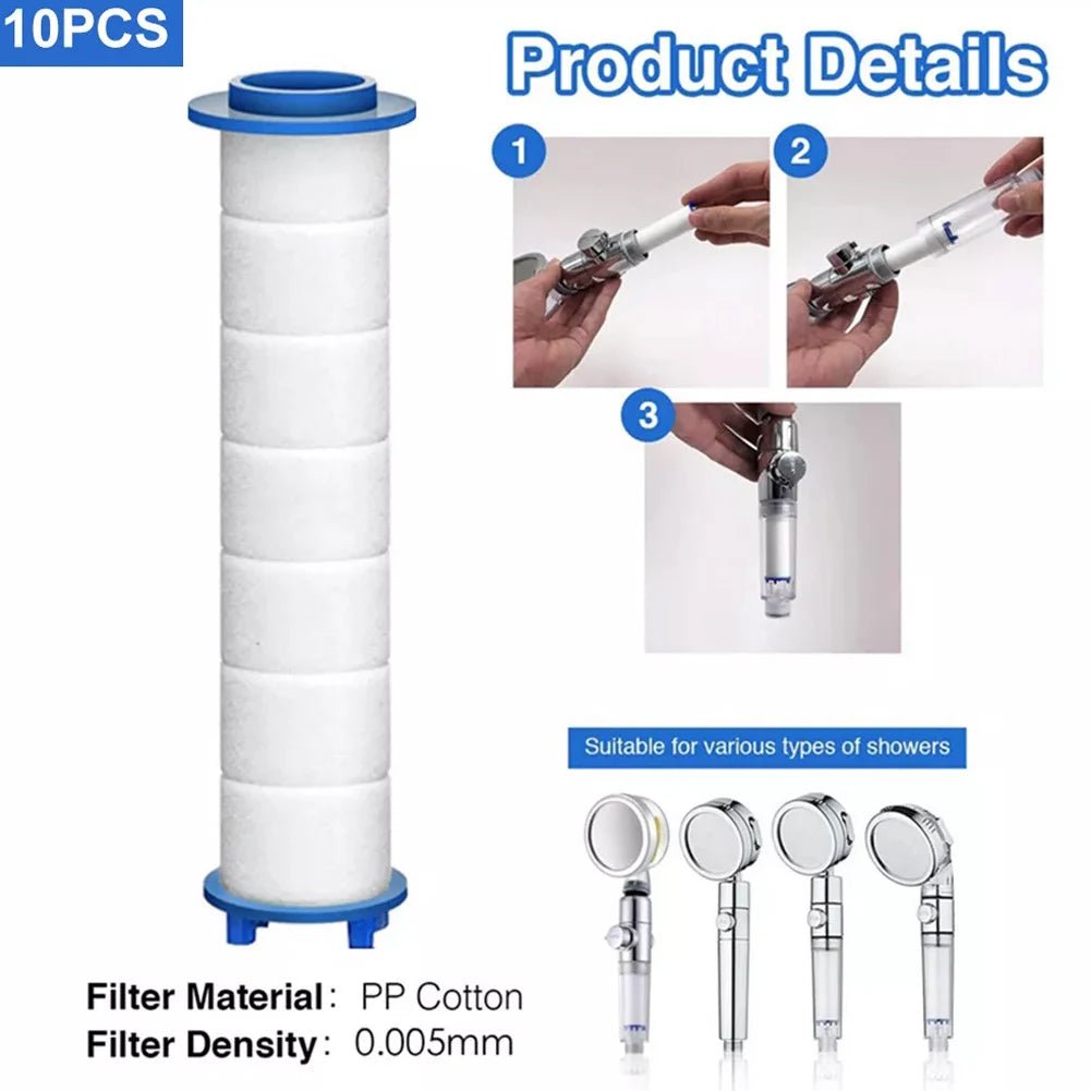 Bộ 10 Lõi Lọc Nước Vòi Sen Turbo PP Cotton Spa - Daisan Store