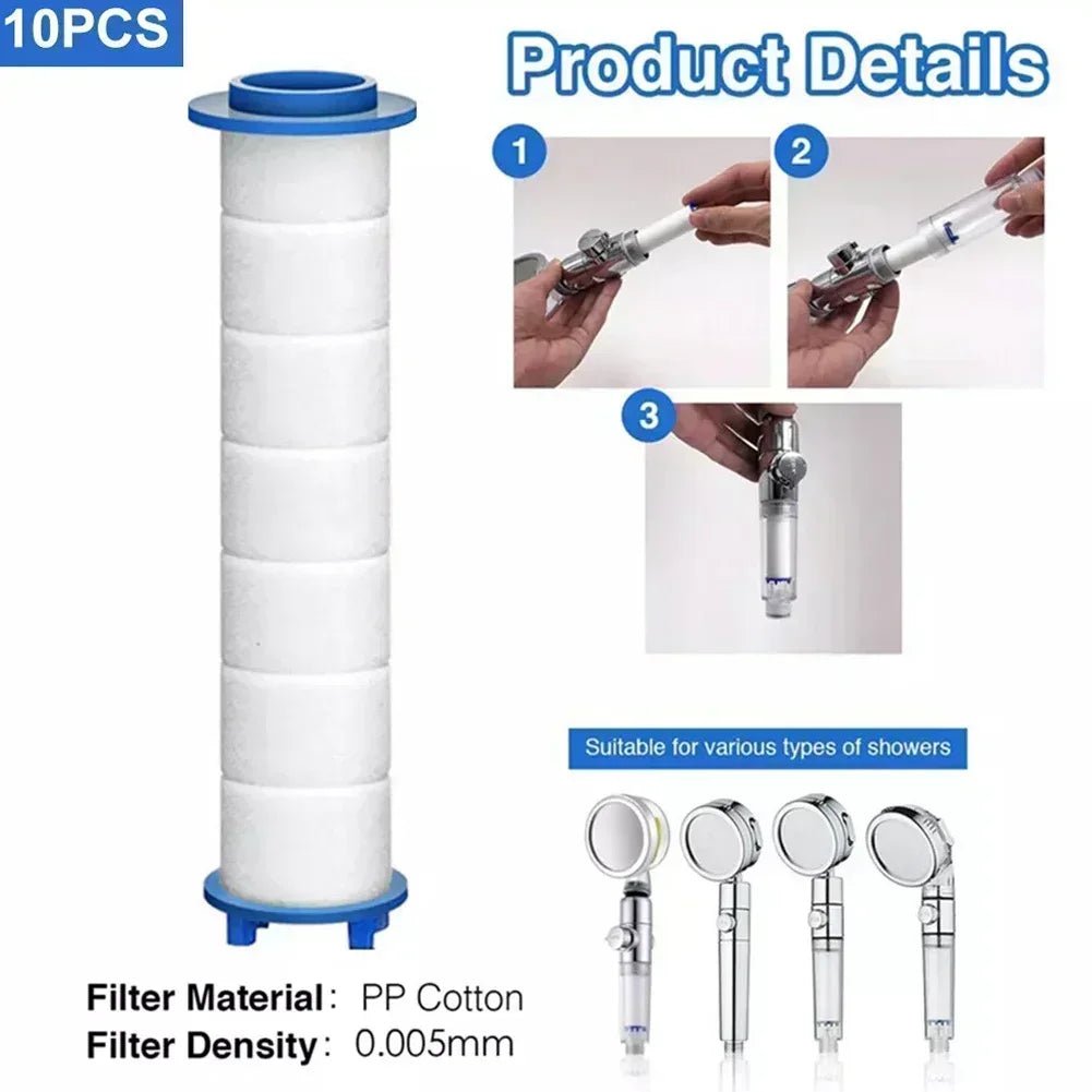 Bộ 10 Lõi Lọc Nước Vòi Sen Turbo PP Cotton Spa - Daisan Store