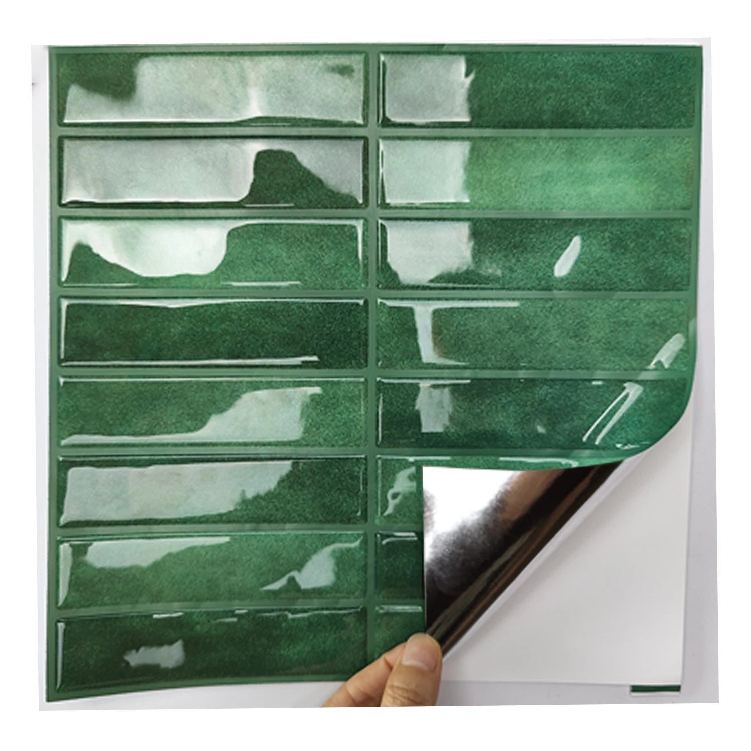 Bộ 10 Miếng Dán Tường 3D Giả Gạch Chống Nước Decor - Daisan Store