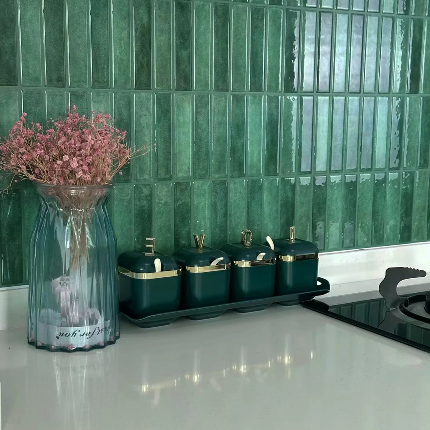 Bộ 10 Miếng Dán Tường 3D Giả Gạch Chống Nước Decor - Daisan Store
