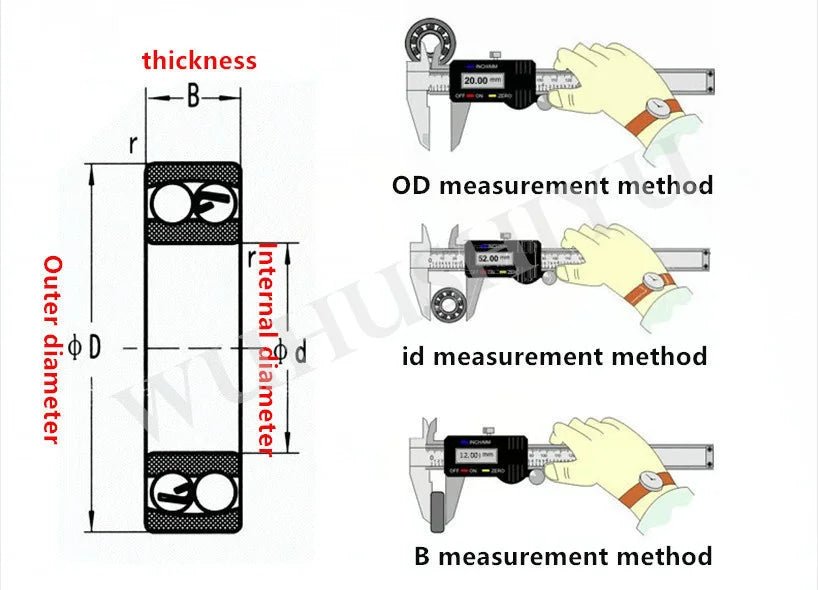 Bộ 10 Vòng Bi Miniature MR62ZZ - MR115ZZ Chính Hãng - Daisan Store