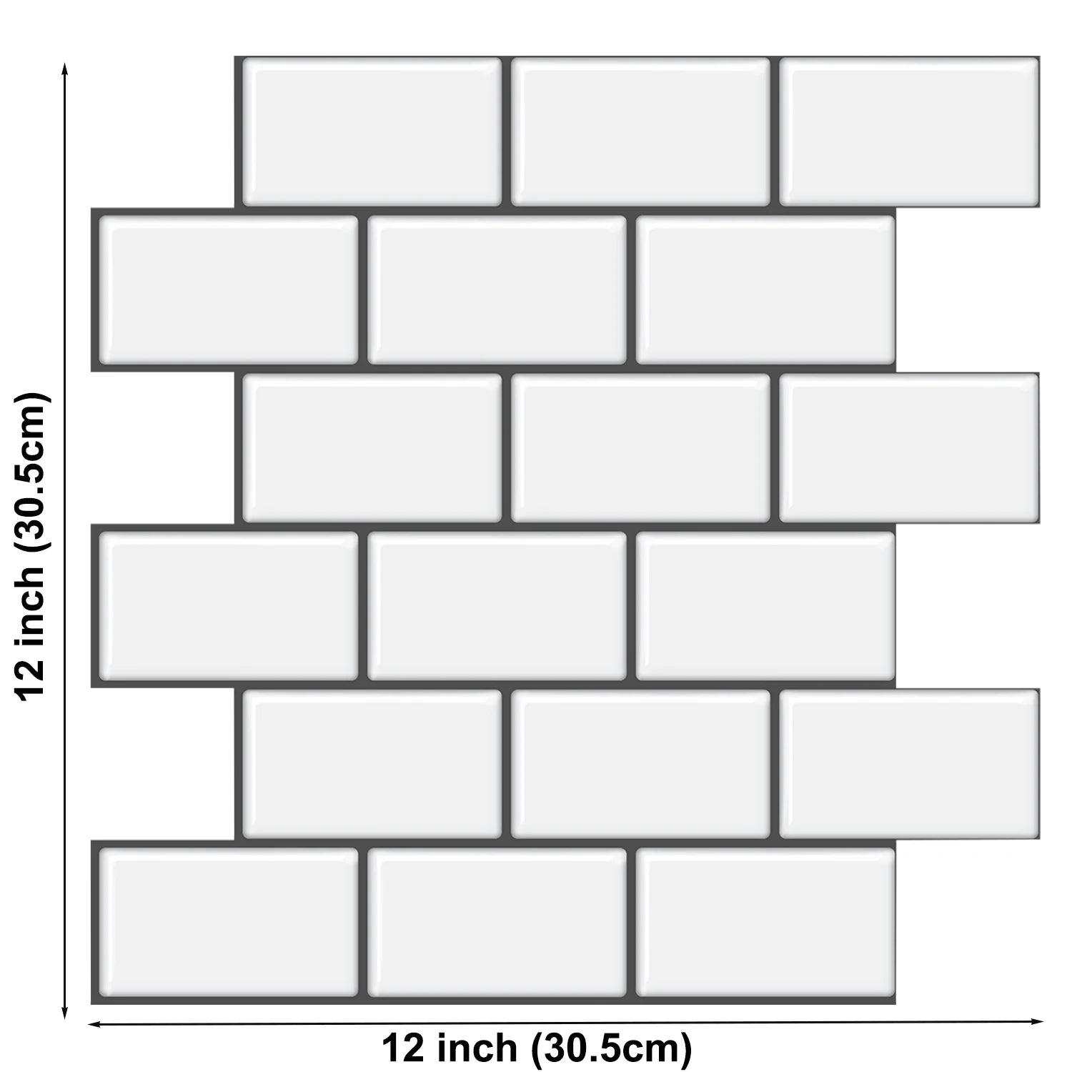 Bộ 5 Miếng Dán Tường 3D Subway Trang Trí Nhà Bếp - Daisan Store