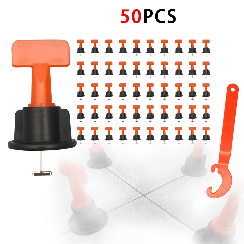 Bộ dụng cụ cân bằng gạch lát nền gốm sứ hiện đại, 50 chi tiết, có thể tái sử dụng (Khuyến mãi) - Daisan Store