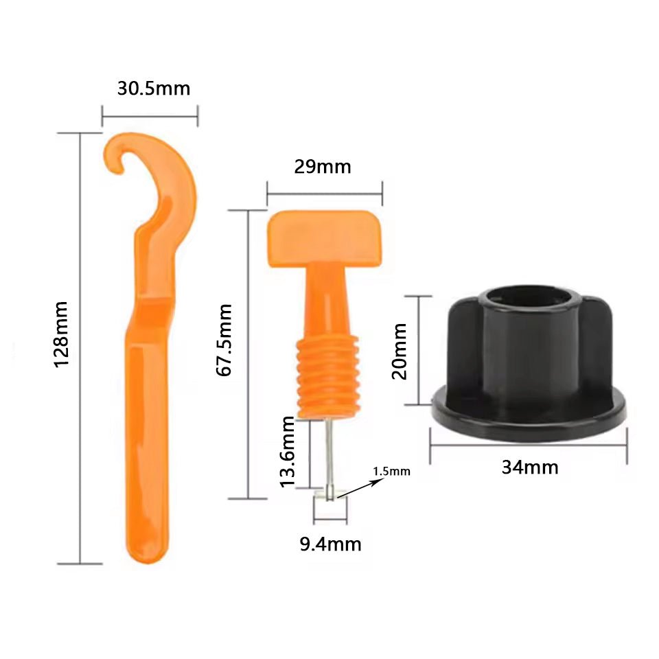 Bộ dụng cụ cân bằng gạch và nêm nhựa tái sử dụng giá rẻ 1.5mm - Daisan Store