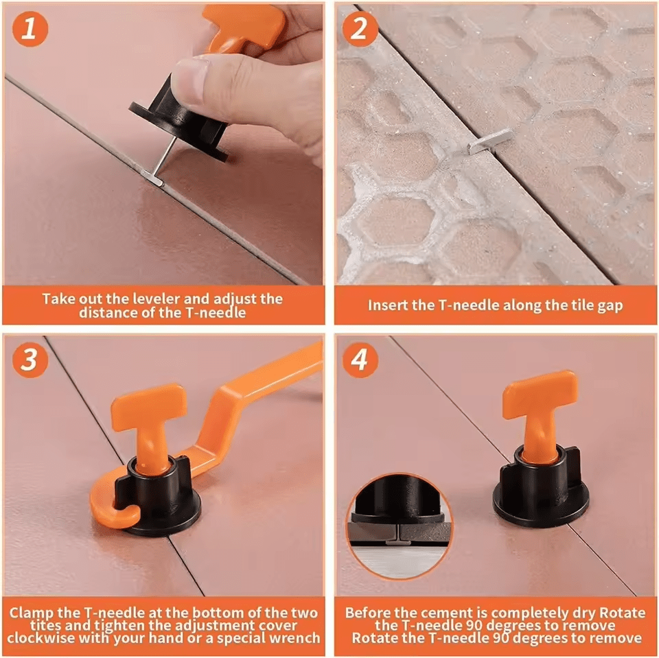 Bộ dụng cụ cân bằng gạch và nêm nhựa tái sử dụng giá rẻ 1.5mm - Daisan Store