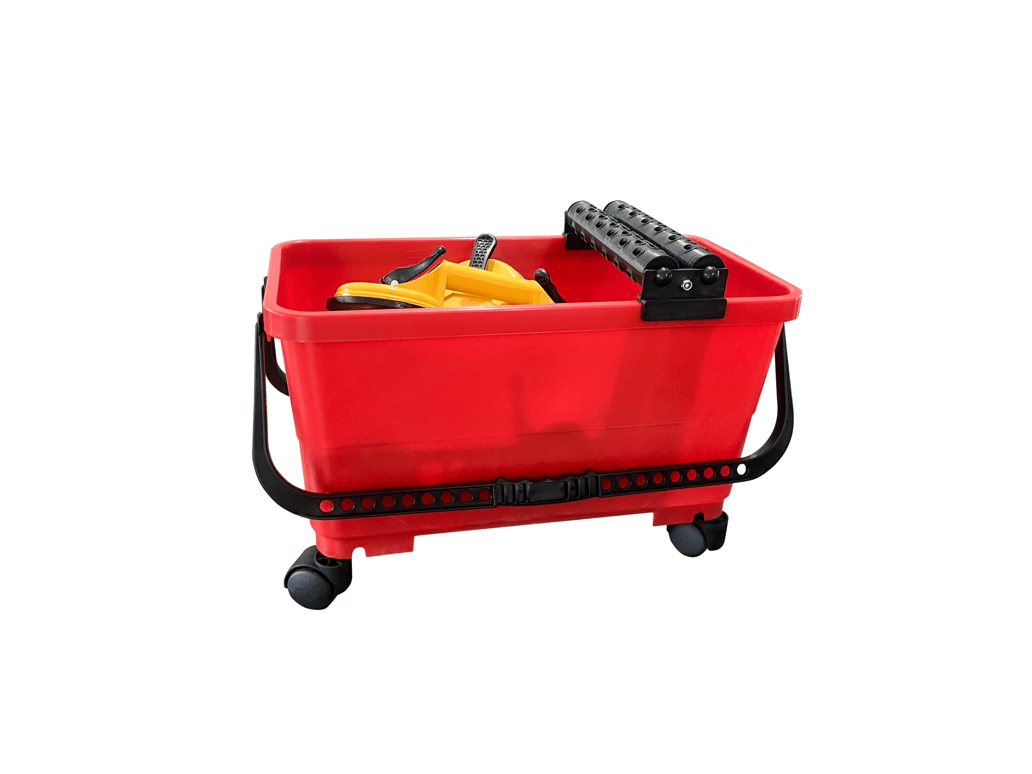 Bộ dụng cụ vệ sinh mạch vữa gạch với xô nhựa 24L, lưới, miếng bọt biển và con lăn đôi - Daisan Store