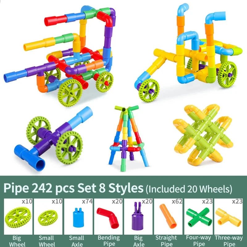 Bộ Lắp Ghép Ống Nước Sáng Tạo STEM Cho Trẻ Em - Daisan Store