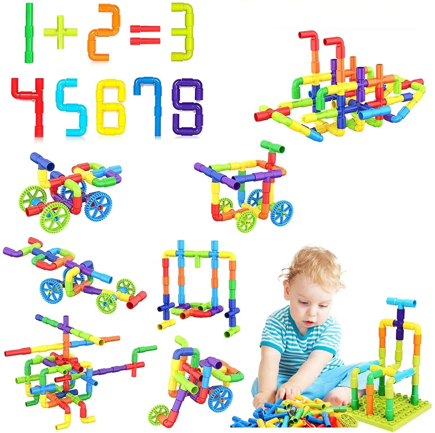 Bộ Lắp Ghép Ống Nước Sáng Tạo STEM Cho Trẻ Em - Daisan Store
