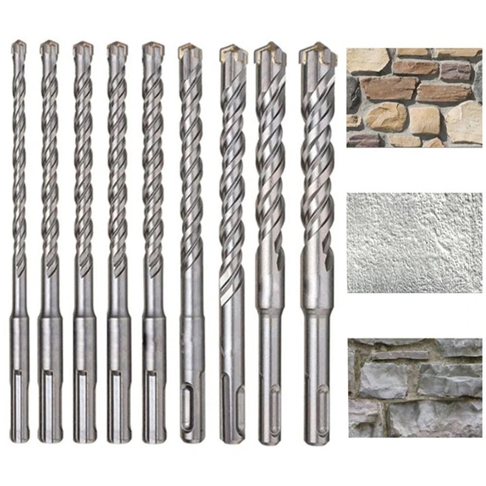 Bộ Mũi Khoan SDS Plus 160mm Cross Tip Cho Đục Bê Tông Đá - Daisan Store