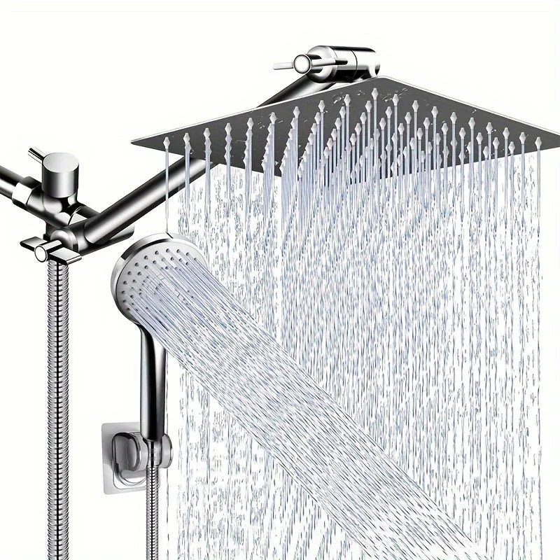 Bộ sen tắm inox áp lực ẩn cần dài kèm vòi xịt - Daisan Store