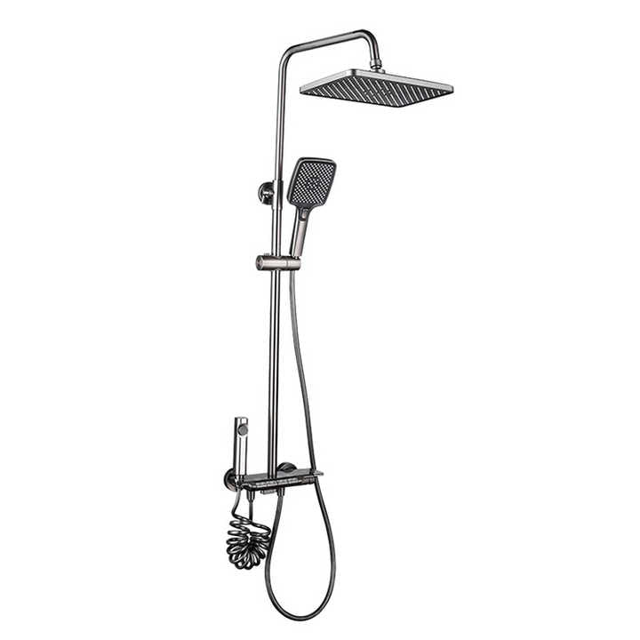 Bộ vòi sen cao cấp bằng đồng thau sang trọng 4 chức năng, vòi sen gắn tường phòng tắm - Daisan Store