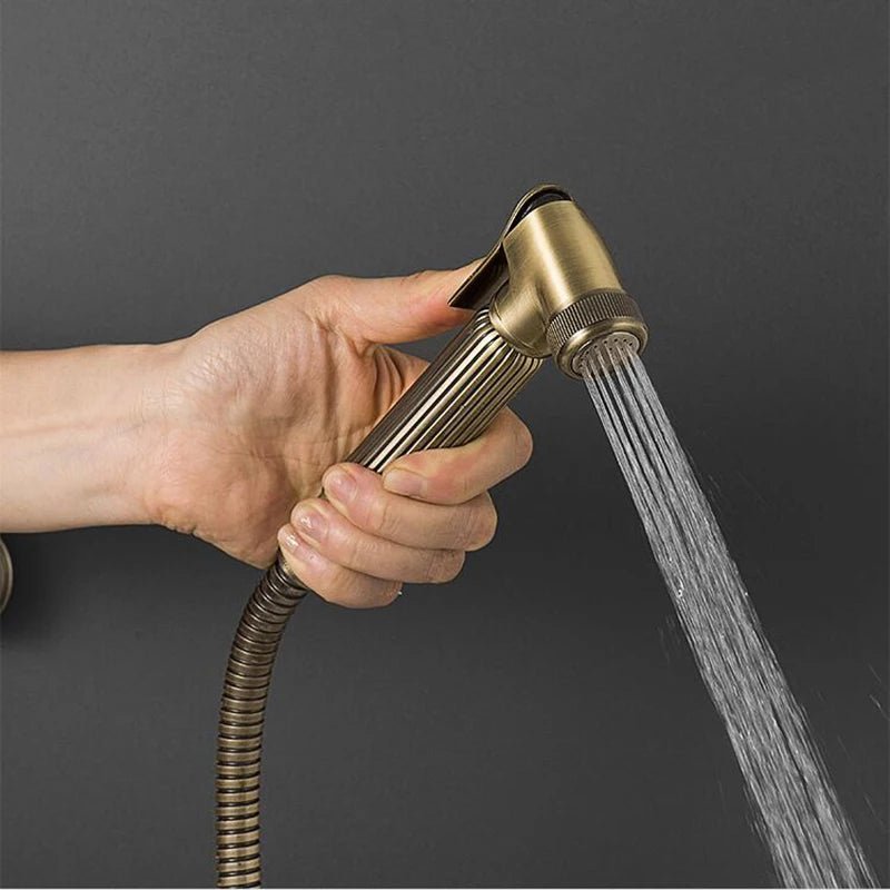 Bộ Vòi Xịt Vệ Sinh Cầm Tay Đồng Cổ Điển Tuqiu - Daisan Store