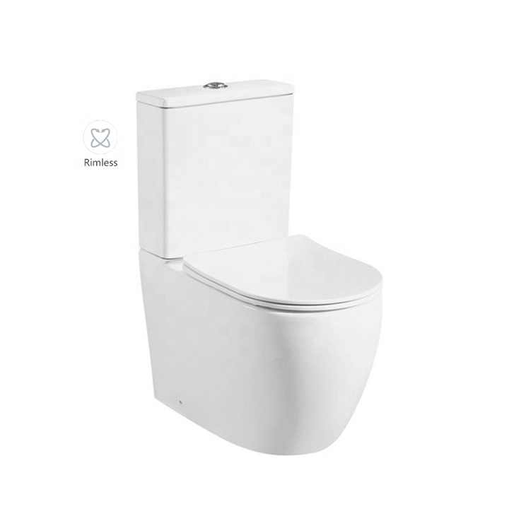 Bồn cầu Medyag Hot Back to Wall không vành bằng gốm, bồn cầu hai khối cao cấp CE và Water Mark, bồn cầu vệ sinh - Daisan Store
