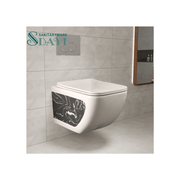 Bồn cầu treo tường hiện đại SDAYI P - Trap một khối bằng gốm sứ - Daisan Store