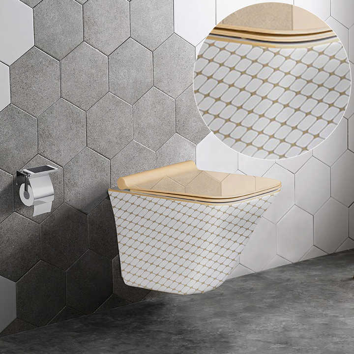 Bồn cầu treo tường hiện đại Thiết bị vệ sinh Bồn cầu bằng sứ Bồn cầu treo tường phòng tắm - Daisan Store