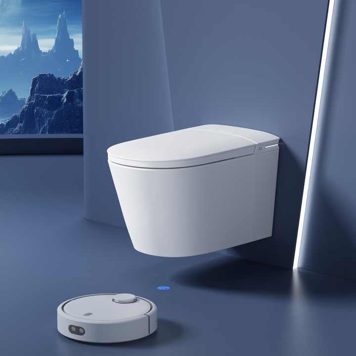 Bồn Cầu Treo Tường Thông Minh Tự Động Với Điều Khiển Từ Xa - Daisan Store