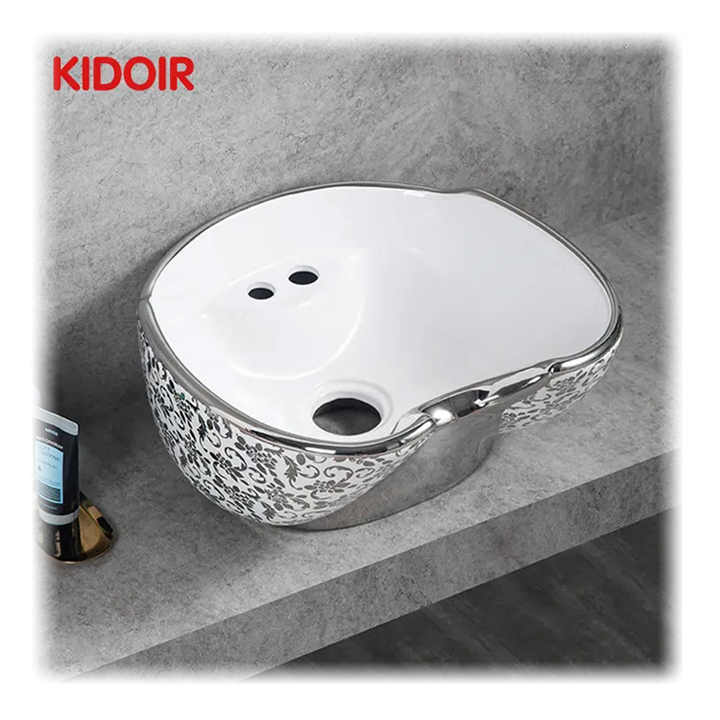 Bồn rửa mặt Kidoir Chaozhou Chậu rửa mặt Salon Mẫu phổ biến Bồn gội đầu Bồn rửa mặt Bồn gội đầu màu đen Khay đựng bát gội đầu - Daisan Store
