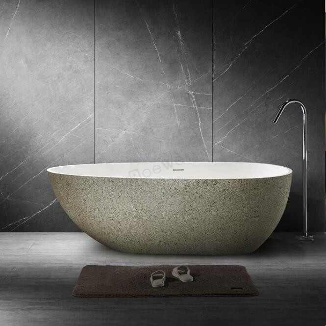 Bồn tắm đá nhân tạo Bồn tắm nước nóng một người Phòng tắm hiện đại Bồn tắm đứng bằng nhựa cho khách sạn - Daisan Store