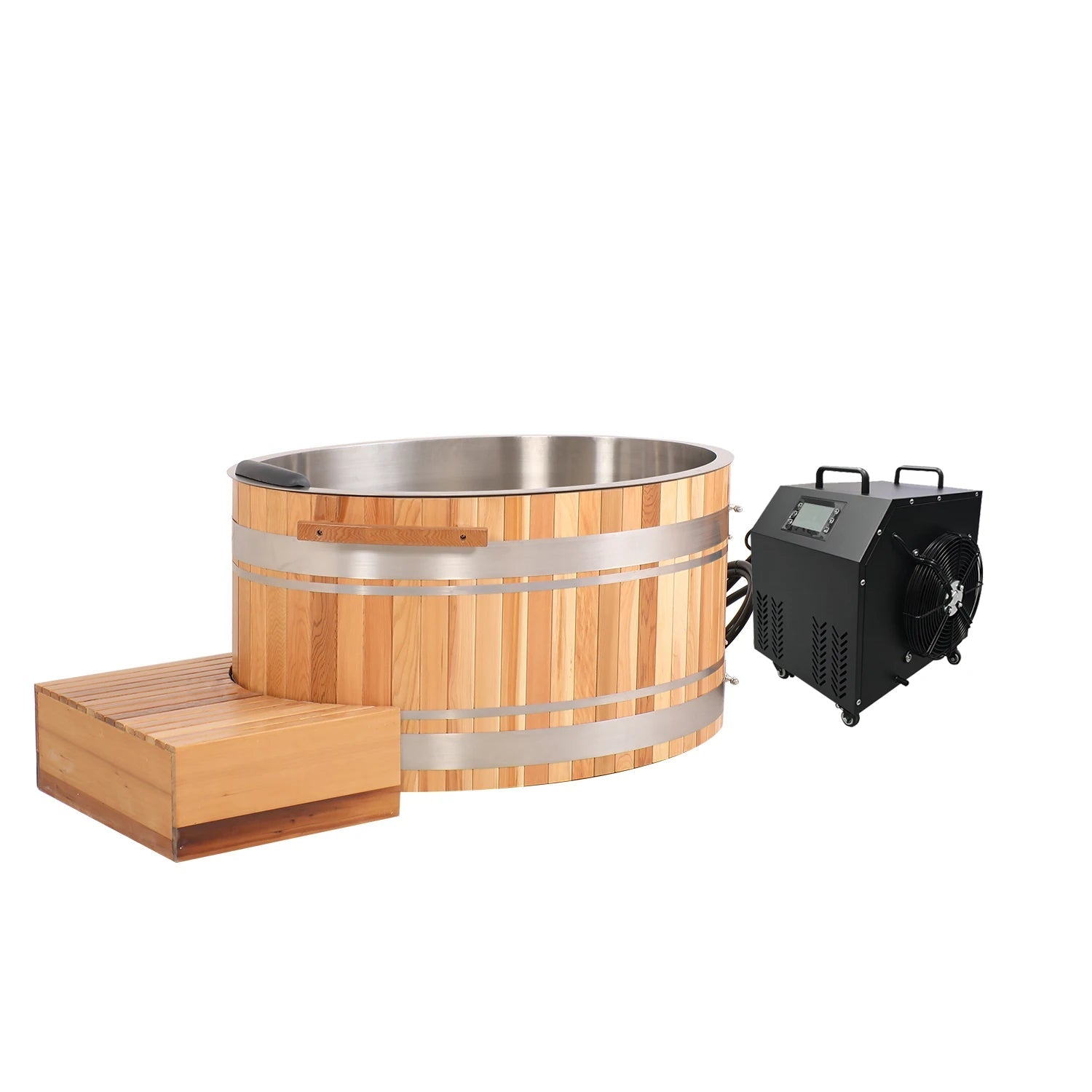 Bon Tam Lanh Ngam Cedar Hien Dai Co Bo Lam Mat Nuoc - Daisan Store