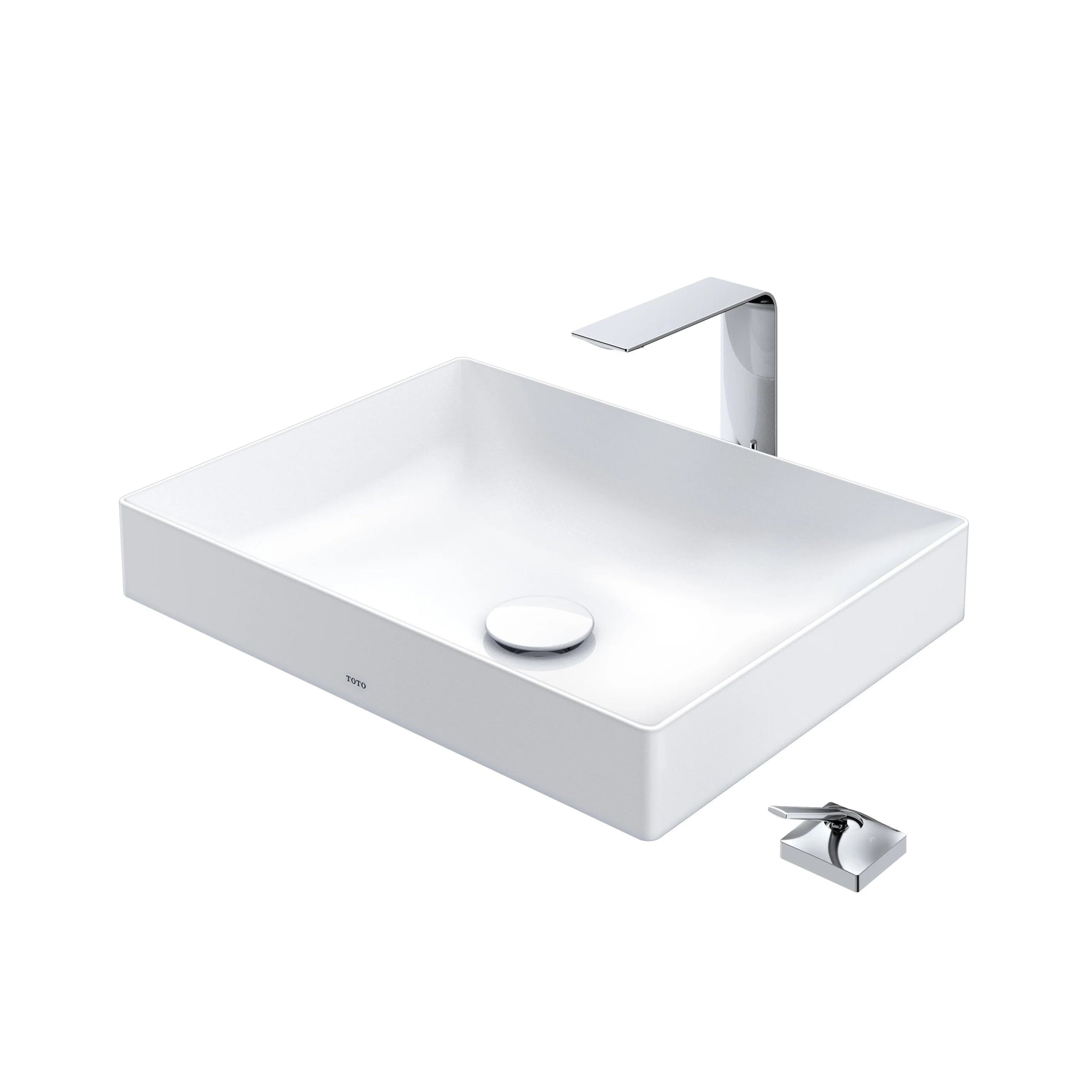 Chậu đặt bàn vành mỏng Linear Ceram LT4715G17XW - Daisan Store