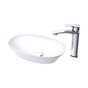 Chậu đặt bàn vành mỏng Linear Ceram LT4724MTCMW - Daisan Store