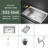 Chau Rua Bep Inox Mot Ngan Hinh Chu Nhat Lap Ban Rua Rau - Daisan Store