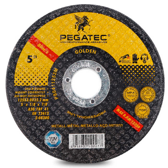 Đá cắt PEGATEC Zirconia 5 inch 125x3x22mm cho kim loại và thép - Daisan Store