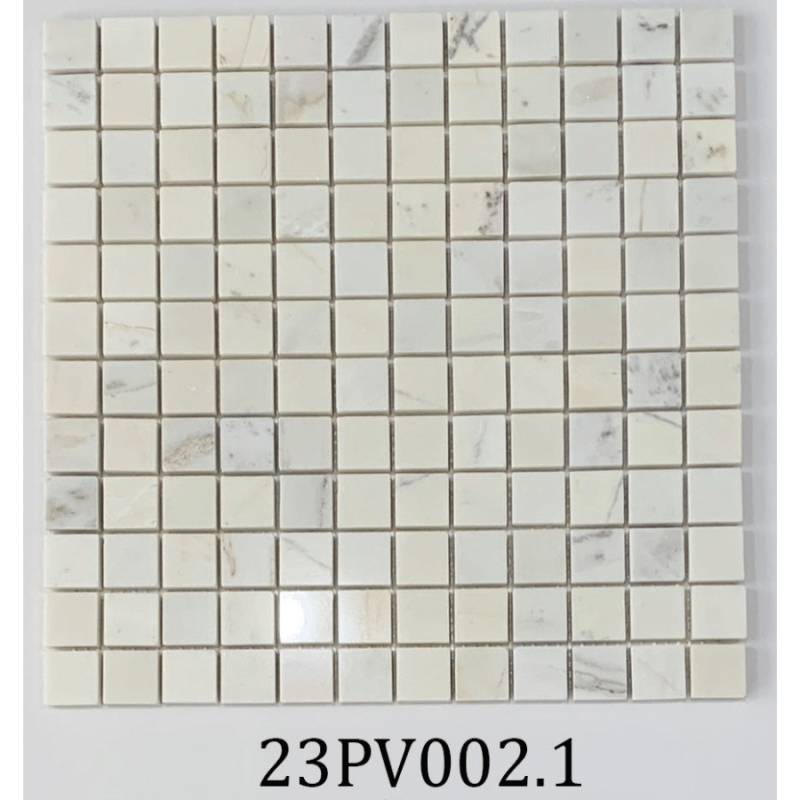 Đá Mosaic vàng chip vuông bóng 23PV002.1 - Daisan Store