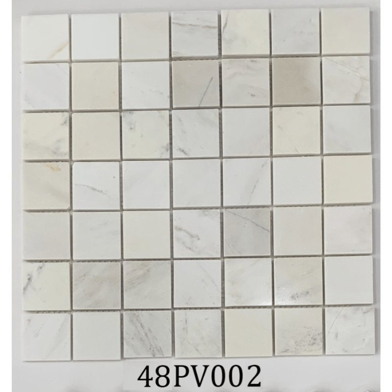 Đá Mosaic vàng chip vuông bóng 48PV002 - Daisan Store
