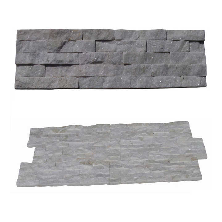 Đá phiến thạch anh trắng trang trí nội thất ngoại thất văn hóa đá tự nhiên veneer ledger tấm ốp tường - Daisan Store