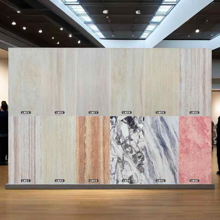 Đá Travertine La Mã Đất sét MCM Vật liệu Sứ ngoài trời Chống thấm nước Đá nhân tạo Ốp tường Gạch sứ dẻo - Daisan Store