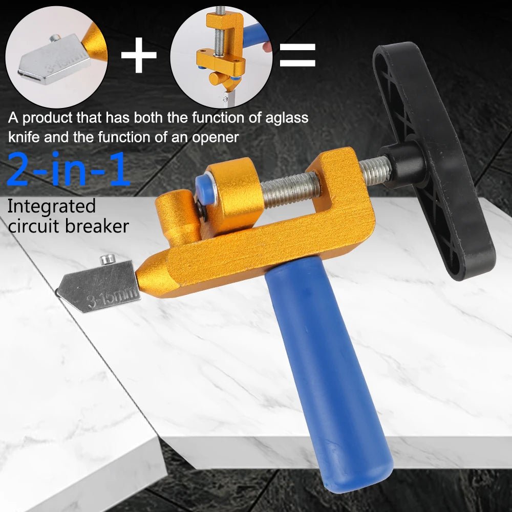 Dao Cắt Kính 2 - in - 1 Chuyên Nghiệp và Phụ Kiện Tile - Daisan Store