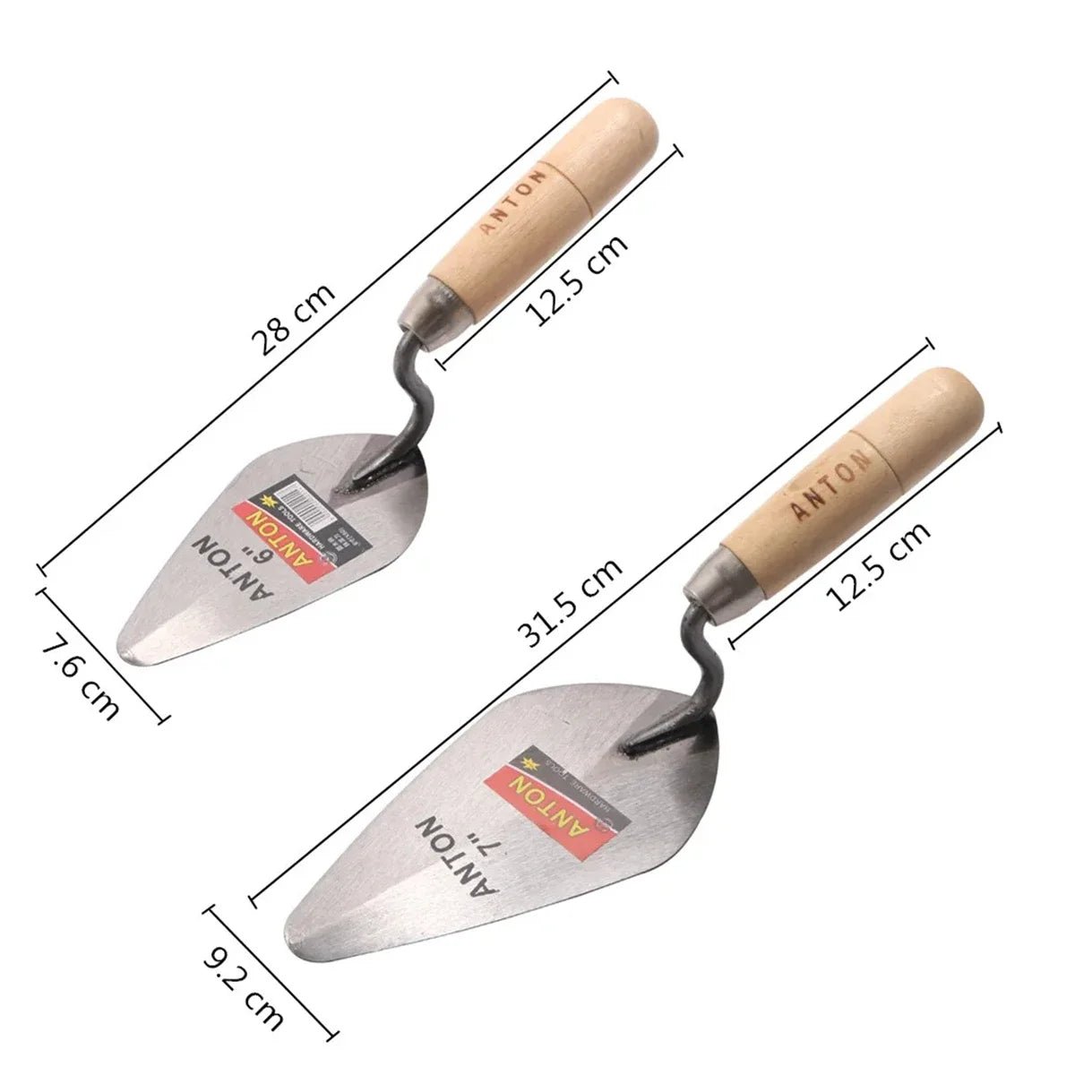 Dao Trát Xi Măng Thép Carbon 6 Inch 7 Inch Cán Gỗ Cao Cấp - Daisan Store