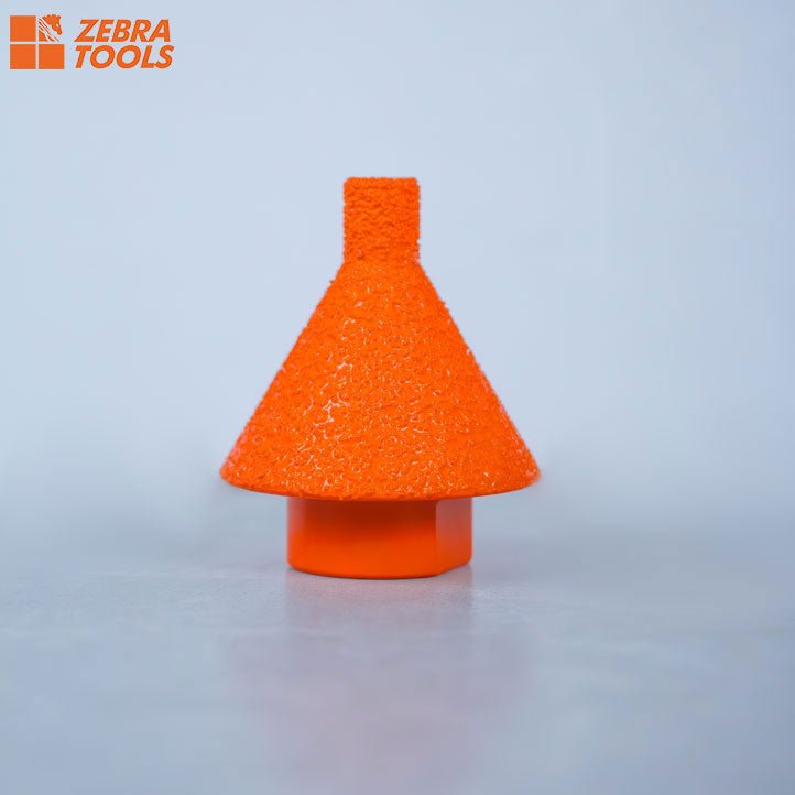 Đầu khoan kim cương đa năng Zebra Tools, đầu côn mài vát cho thép, đá cẩm thạch, đá granit & thạch anh, cán lục giác - Daisan Store