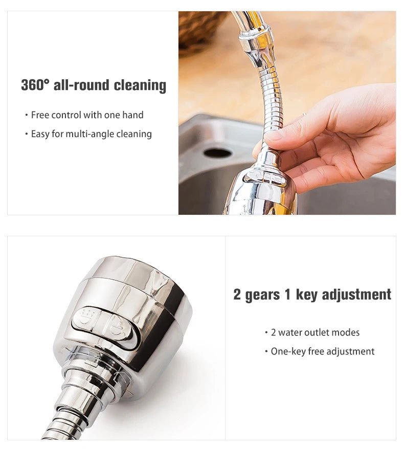 Đầu Vòi Xoay 360° Tiết Kiệm Nước 2 Chế Độ Nhà Bếp - Daisan Store