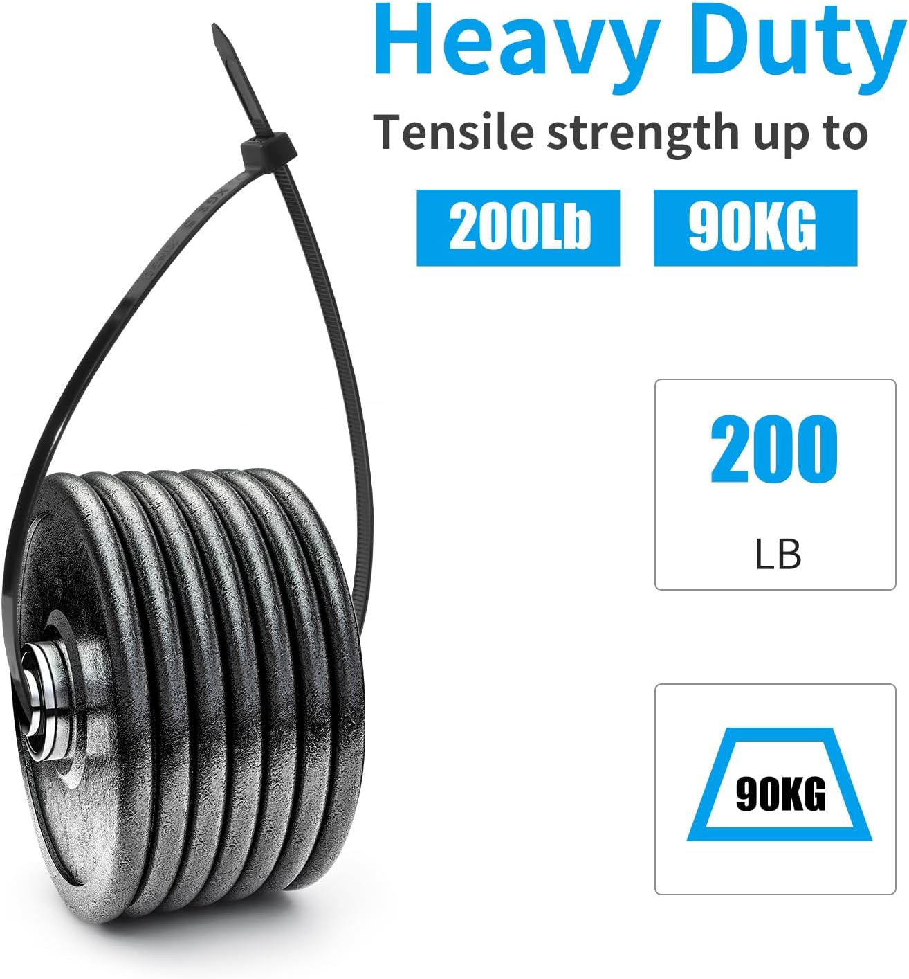 Dây buộc nhựa XINGO 16 inch màu đen chống tia UV - Daisan Store