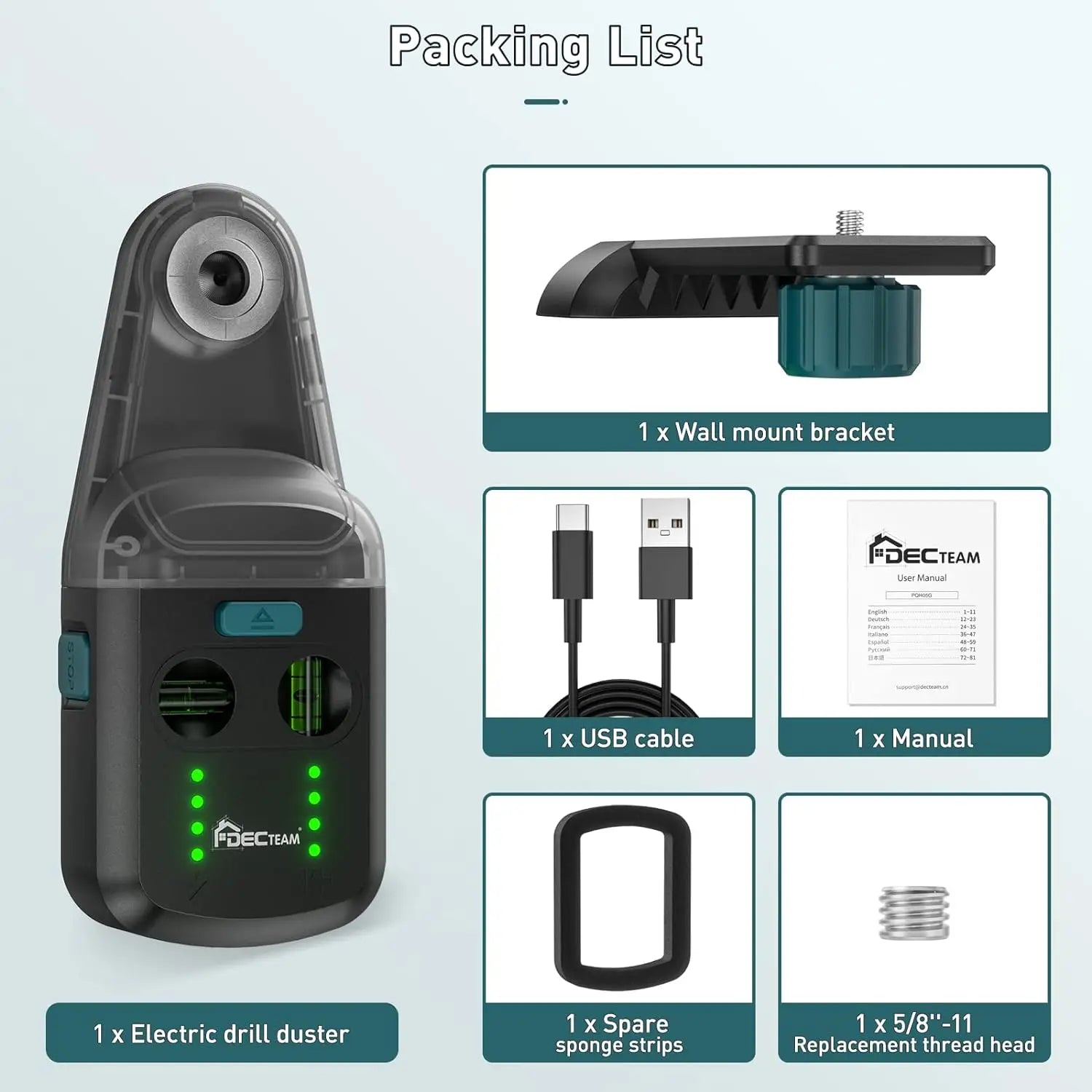 Decteam Hút Bụi Máy Laser Level Với Dọc Và Giá Treo Tường - Daisan Store