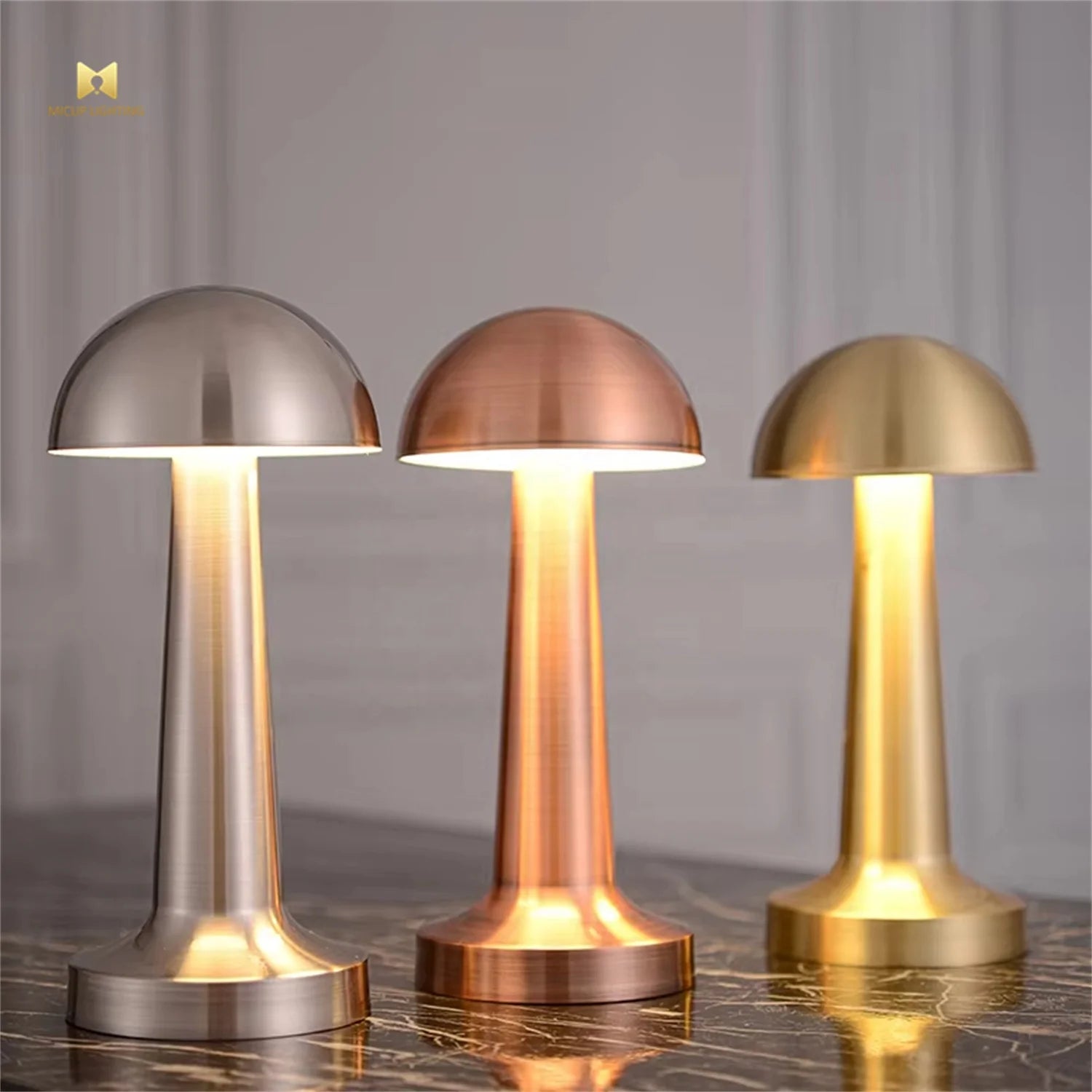 Đèn Bàn Không Dây Hình Vòm LED Sạc Pin Nhỏ Di Động Tại Nhà - Daisan Store