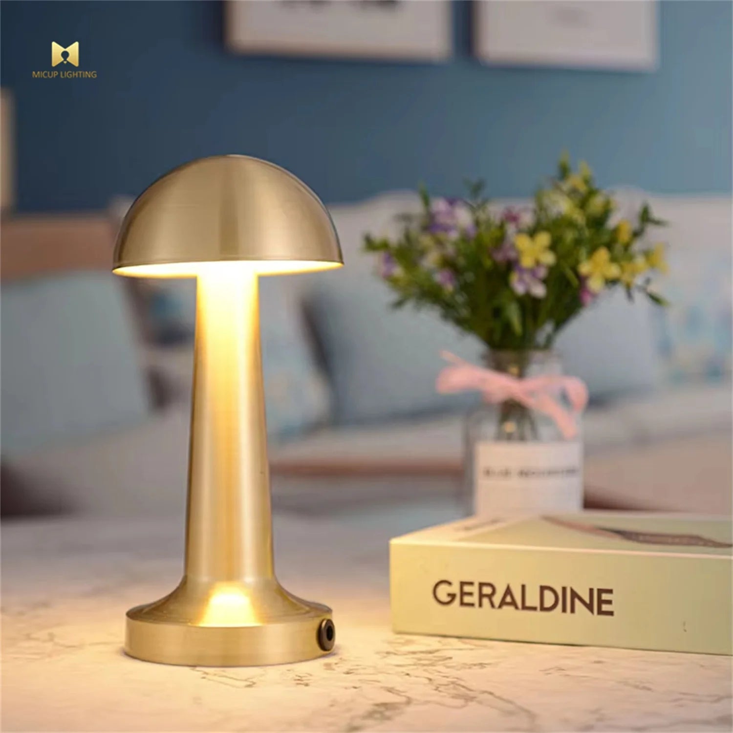 Đèn Bàn Không Dây Hình Vòm LED Sạc Pin Nhỏ Di Động Tại Nhà - Daisan Store