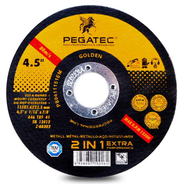 Đĩa cắt mài mòn PEGATEC 115x1.6x22mm 115mm dành cho kim loại chịu lực nặng - Daisan Store