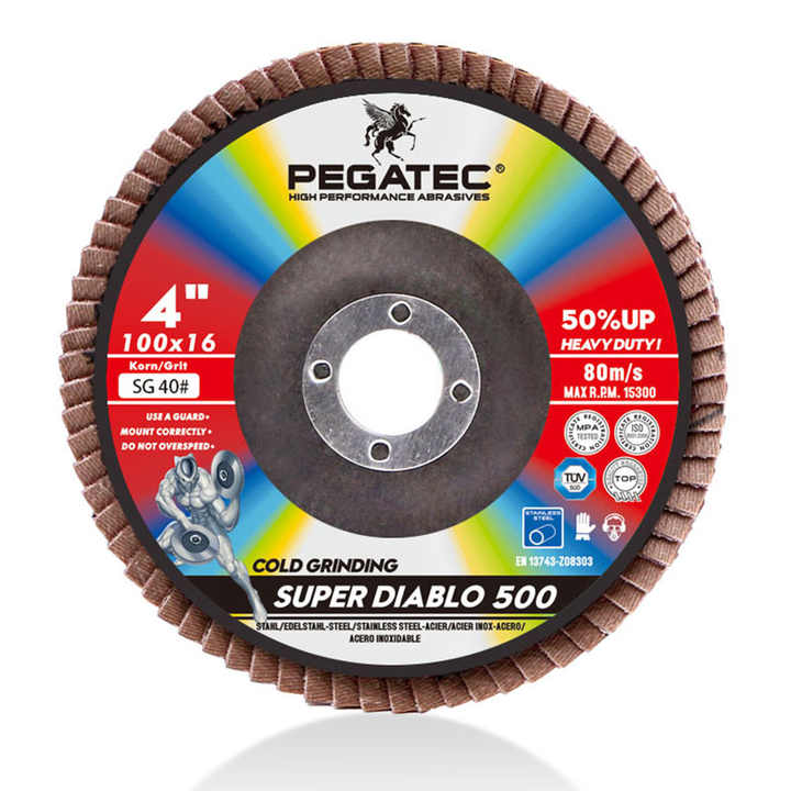 Đĩa mài mòn gốm sứ Zirconia SUPER DIABLO 4 inch 100X16 chất lượng cao 4&39;&39; dành cho thép không gỉ và gia công kim loại - Daisan Store