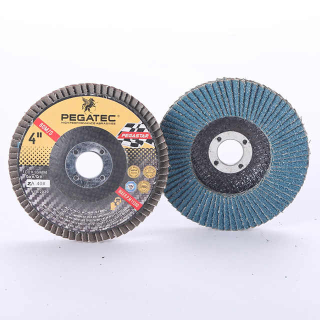 Đĩa mài mòn Pegatec Flap Disc 4" 100x16mm dùng cho sửa chữa ô tô bằng kim loại, thép không gỉ - Daisan Store