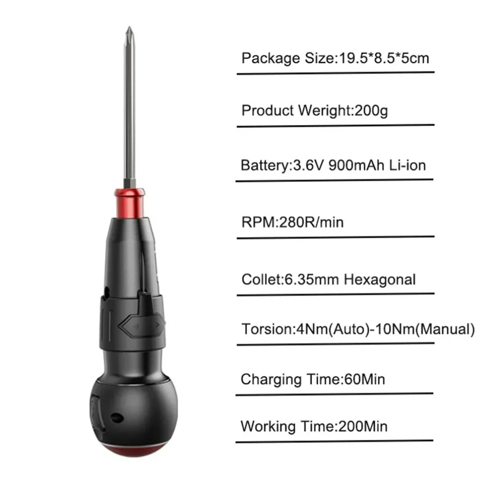 Dụng Cụ Vặn Vít Không Dây 10Trong1 3.6V Sạc Lại Gia Đình - Daisan Store