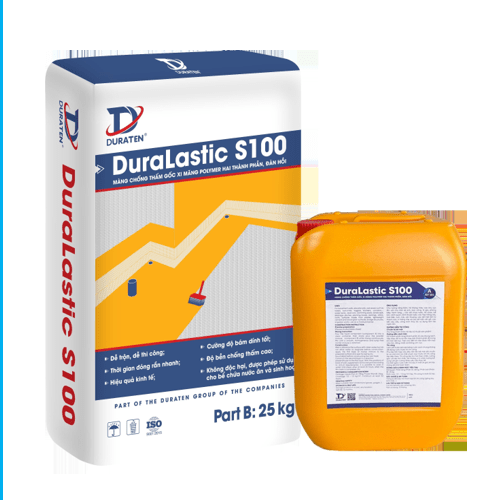 DuraLastic S100 – Màng chống thấm gốc Xi măng Polymer hai thành phần - Daisan Store