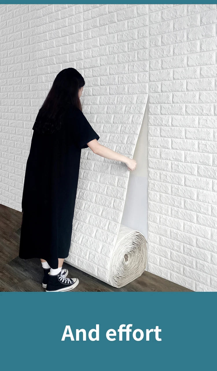 Gạch 3D Dán Tường Chống Nước Trang Trí Phòng 70x100cm - Daisan Store