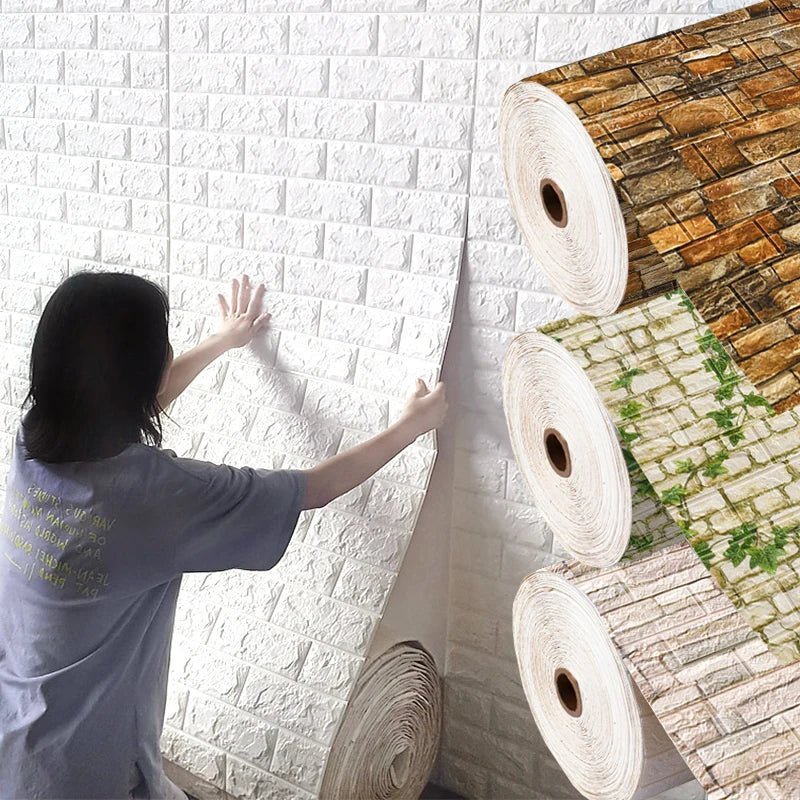 Gạch 3D Dán Tường Chống Nước Trang Trí Phòng 70x100cm - Daisan Store