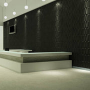 Gạch 3d ốp tường trang trí chống thấm màu đen - Daisan Store
