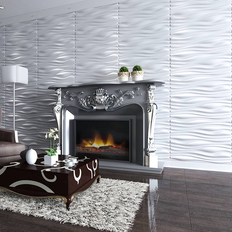 Gạch 3d ốp tường trang trí chống thấm màu tím - Daisan Store
